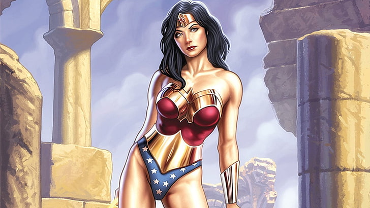 DC Wonderwoman illustration, Comics, Wonder Woman, HD wallpaper