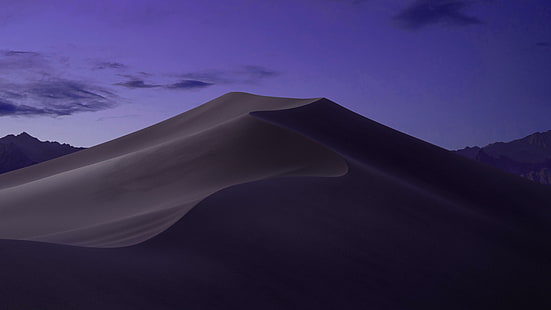 Mojave, gurun, macOS, ungu, fotografi, alam, langit, pasir, Wallpaper HD HD wallpaper