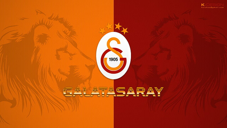 Galatasaray S.K., lew, piłka nożna, kluby piłkarskie, Tapety HD