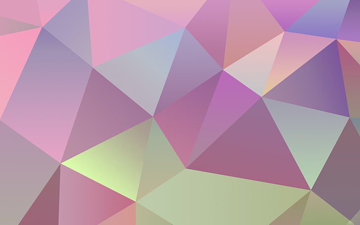 geometric HD wallpaper, low poly, abstract, artwork, geometry, colorful, triangle, HD wallpaper
