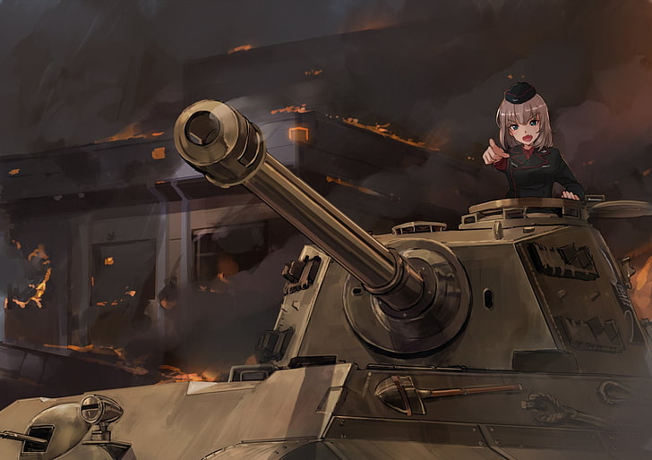 Anime, Girls und Panzer, Erika Itsumi, HD wallpaper