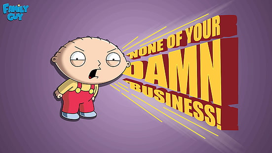 Illustrazione del membro della famiglia Guy, Stewart, Stewie, Family Guy, Gilligan, Sfondo HD HD wallpaper