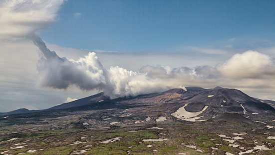 foto do vulcão kamchatka, HD papel de parede HD wallpaper