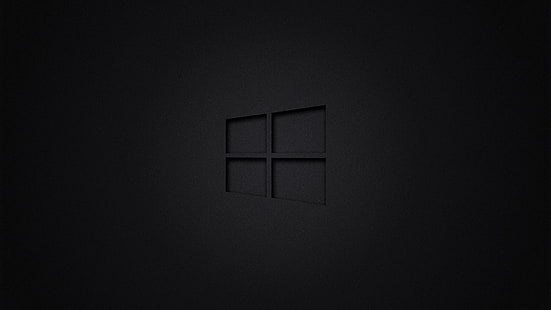 windows 10, windows, komputer, gelap, latar belakang sederhana, Wallpaper HD HD wallpaper