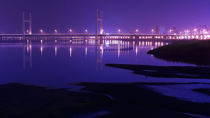 pont, mer, paysage, Fond d'écran HD