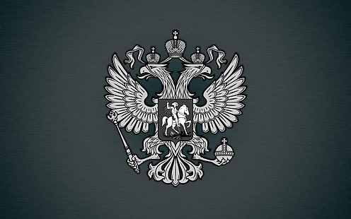 орел, герб, Русия, HD тапет HD wallpaper