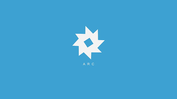 Destiny (видеоигра), голубой, голубой фон, логотип, HD обои
