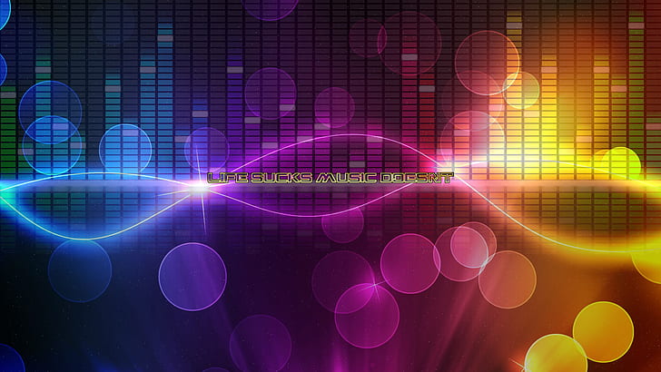 Colorful Life Music HD, digital / karya seni, musik, penuh warna, kehidupan, Wallpaper HD