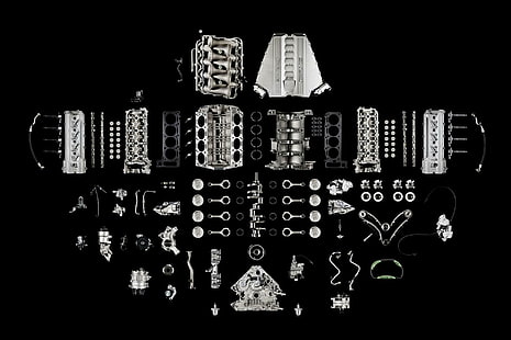 V8 Amg Motor, Teile, Motor, Mercedes, Motor, Autos, HD-Hintergrundbild HD wallpaper
