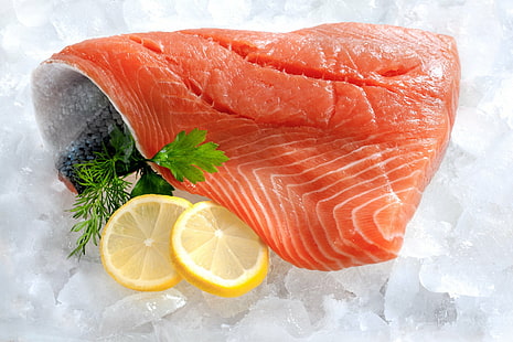 Lebensmittel, Fisch, Lachs, Meeresfrüchte, HD-Hintergrundbild HD wallpaper