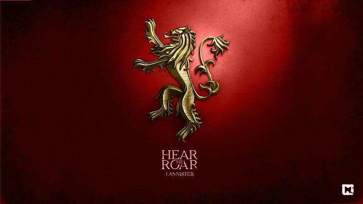 Siegel, Game of Thrones, Ein Lied von Eis und Feuer, House Lannister, digitale Kunst, HD-Hintergrundbild