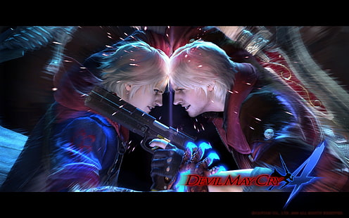 Aplikacja do gry Devil May Cry, Devil May Cry, Devil May Cry 4, gry wideo, Dante, Nero (postać), Tapety HD HD wallpaper