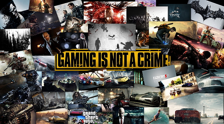 Gra nie jest przestępstwem, gry nie są przestępczością cyfrową tapetą, grami, innymi grami, Tapety HD