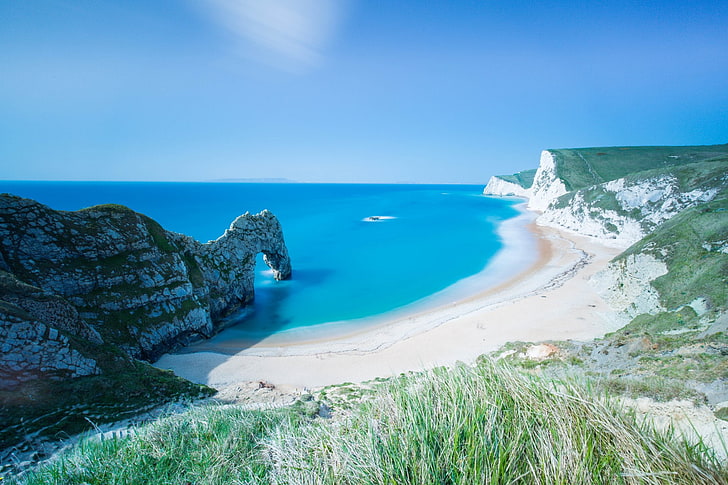 Erde, Durdle Door, Klippe, Küste, Dorset, England, Kalkstein, Meer, Seestück, Ufer, HD-Hintergrundbild