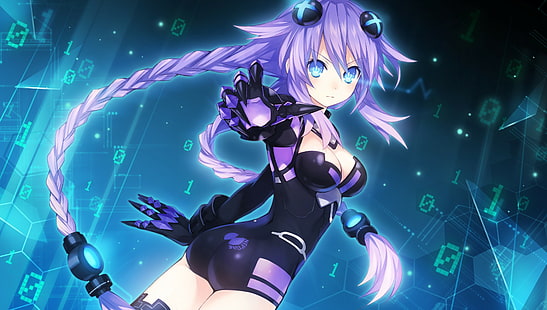 Hyperdimension Neptunia, anime dziewczyny, Neptune (Hyperdimension Neptunia), anime, Tapety HD HD wallpaper