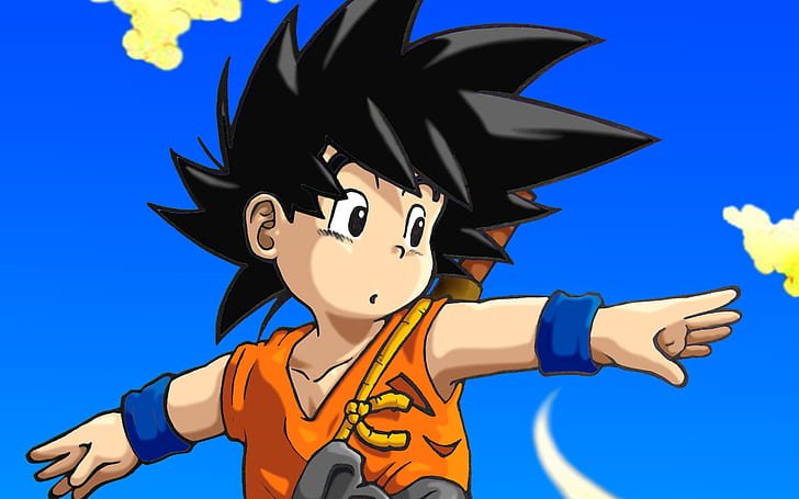 Son Goku, kid goku poster, dragon ball, person, character, HD wallpaper