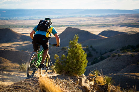 personne, vélo vert, dreamin, vert, vélo, vélo de montagne, yéti, été, fruita, en plein air, à l'extérieur, aventure, Colorado, extrême, amusement, sport, cyclisme, montagne, sports extrêmes, nature, exercice, hommes, vélo, action, VTT, mode de vie sain, VTT, Fond d'écran HD HD wallpaper