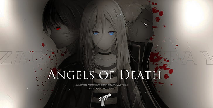Anime, Angels Of Death, Abraham Gray, Rachel Gardner, Zack (Angels Of Death), HD wallpaper