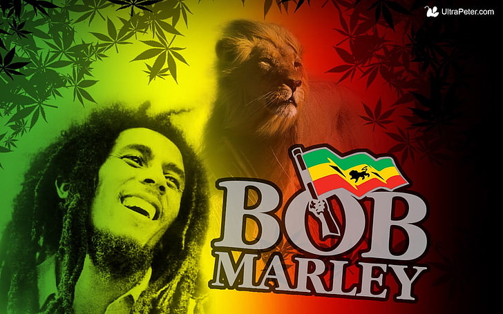 Боб Марли постер, коллаж, Боб Марли, HD обои
