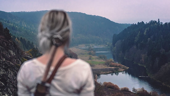 Ciri, The Witcher, The Witcher 3: Wilde Jagd, Cosplay, Landschaft, Natur, Cirilla Fiona Elen Riannon, HD-Hintergrundbild HD wallpaper
