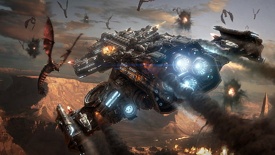 Raumschiff, Weltraum, StarCraft, Starcraft II, HD-Hintergrundbild HD wallpaper