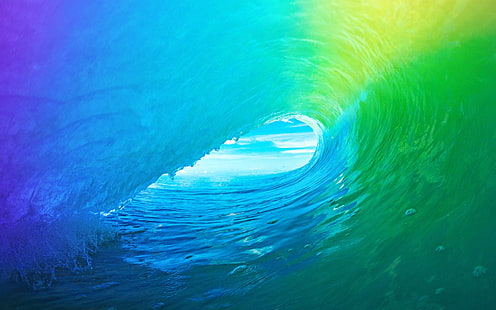 Apple iOS 10 iPhone 7 Plus HD Wallpaper 01, vague de la mer, Fond d'écran HD HD wallpaper