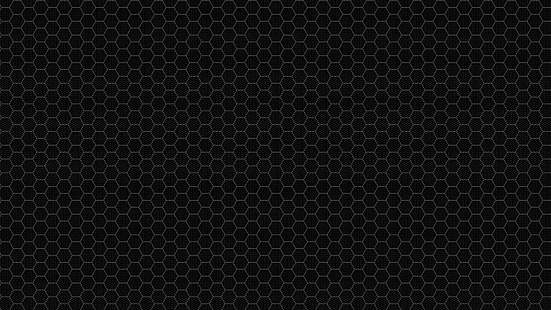 carta da parati grigia e nera, metallo, nero, griglia, fantasia, Sfondo HD HD wallpaper