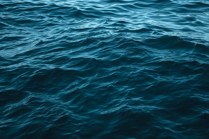 profundidade, oceano, ondulações, mar, água, ondas, HD papel de parede