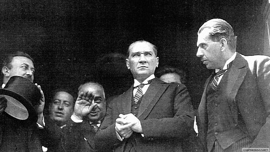 Мустафа Кемаль Ататюрк, Мустафа Кемаль Ататюрк, винтаж, исторический, монохромный, HD обои HD wallpaper