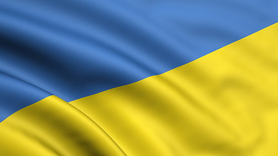 yellow, blue, flag, ukraine, HD wallpaper HD wallpaper