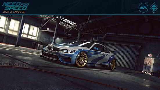 Need for Speed: No Limits, videojuegos, automóviles, vehículos, garajes, BMW M4, tuning, Need for Speed, Fondo de pantalla HD HD wallpaper