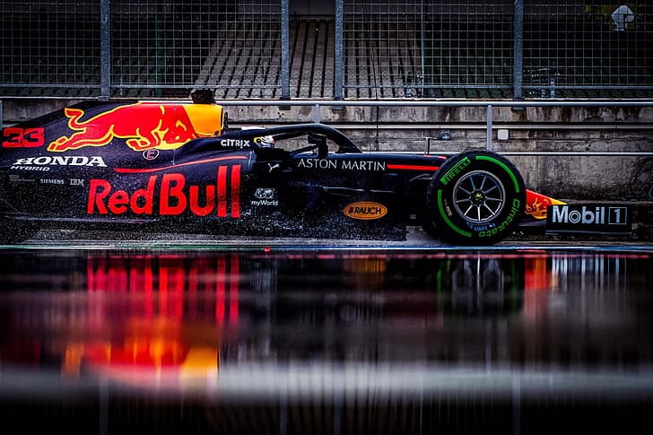 Red Bull, Red Bull Racing, Max Verstappen, Aston Martin, Honda, MOBIL 1, Fond d'écran HD