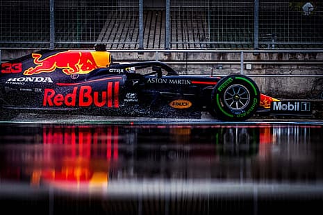 Red Bull, Red Bull Racing, Max Verstappen, Aston Martin, Honda, MOBIL 1, Tapety HD HD wallpaper