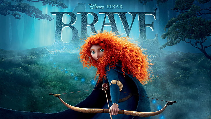 Brave poster, pixar, disney, brave, brave heart, HD wallpaper
