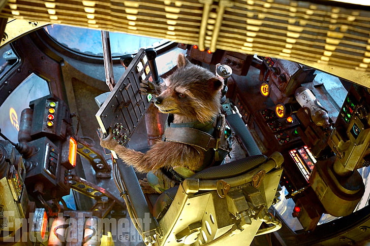 Film, Guardians of the Galaxy Vol. 2, Rocket Raccoon, HD tapet