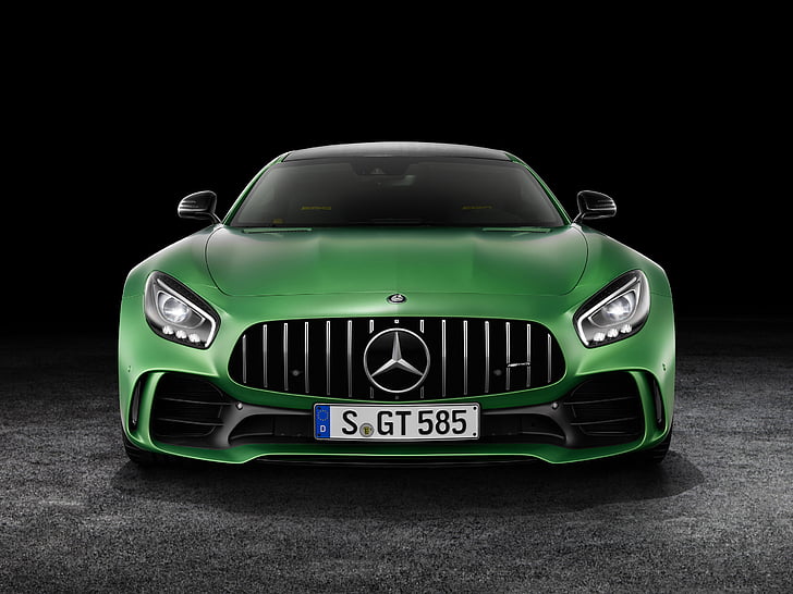 carro verde da Mercedes-Benz, Mercedes-AMG GT R, 2018 carros, Mercedes Benz, AMG, HD papel de parede