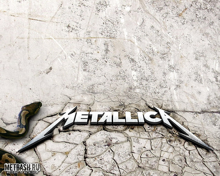 Texte Metallica, Metallica, heavy metal, métal, thrash metal, logo du groupe, Fond d'écran HD