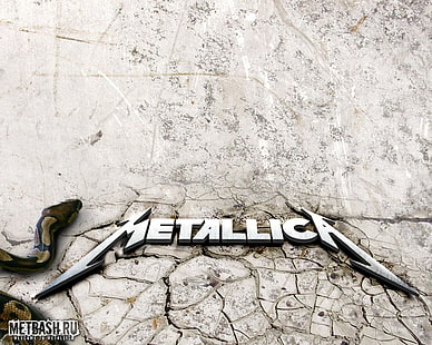 Texte Metallica, Metallica, heavy metal, métal, thrash metal, logo du groupe, Fond d'écran HD HD wallpaper