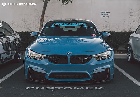 BMW M4 Coupe, BMW M4 Cabrio, BMW M4, LB Performance, LB Works, carro, baixo, Vossen, rua, Carninja, HD papel de parede HD wallpaper