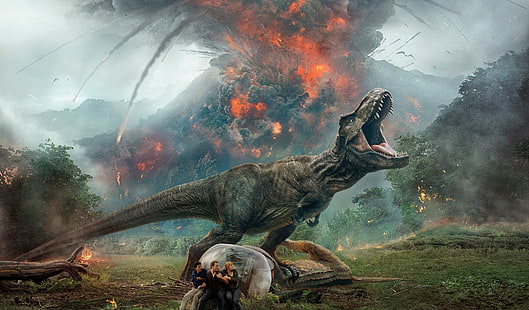 Jurassic World Fallen Kingdom 2018 póster de película, Fondo de pantalla HD HD wallpaper