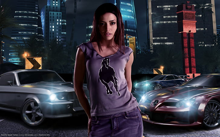 Need for speed, nfs, carbon, Emmanuelle Vaugier, Tapety HD
