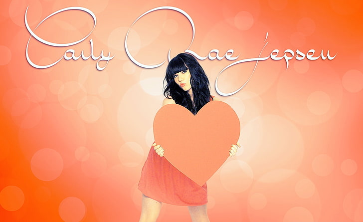 Carly Rae Jepsen Heart, Music, Others, Orange, HD wallpaper