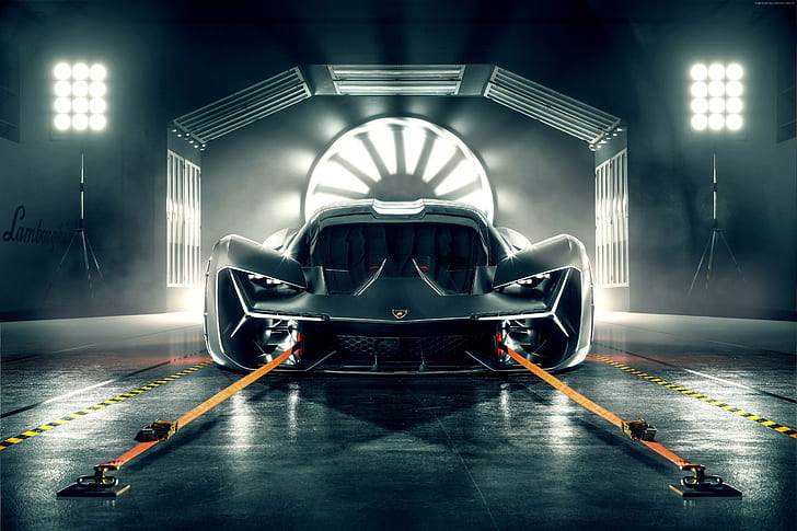 2019 Carros, Lamborghini Terzo Millennio, 4K, HD papel de parede