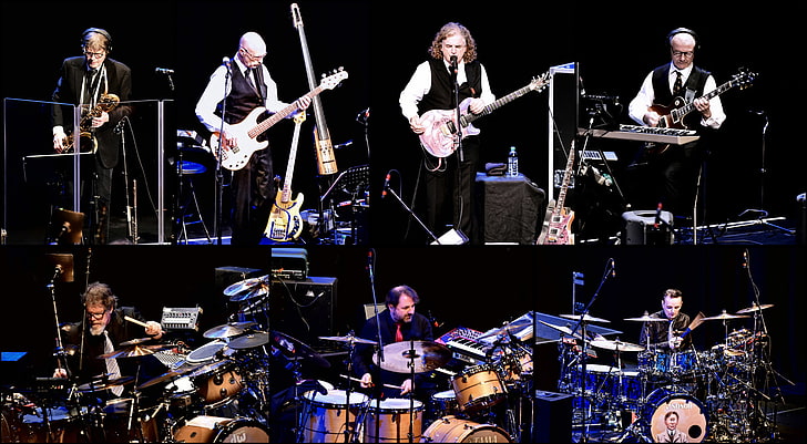King Crimson, zespół, kolaż, muzyk, Tapety HD