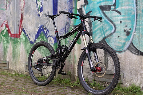 Downhill Mountain Bike, bicicletas de montanha, HD papel de parede HD wallpaper