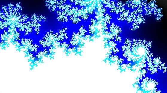 Mandelbrots-Fraktale, künstlerisch, abstrakt, Mandelbrot, Fraktale, blau, HD-Hintergrundbild HD wallpaper