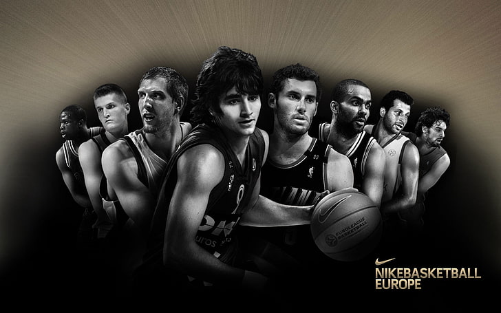 Nike Basketball Stars, Nike Basketball Europe digital wallpaper, Sports, Basketball, nike, europe, sport, HD wallpaper