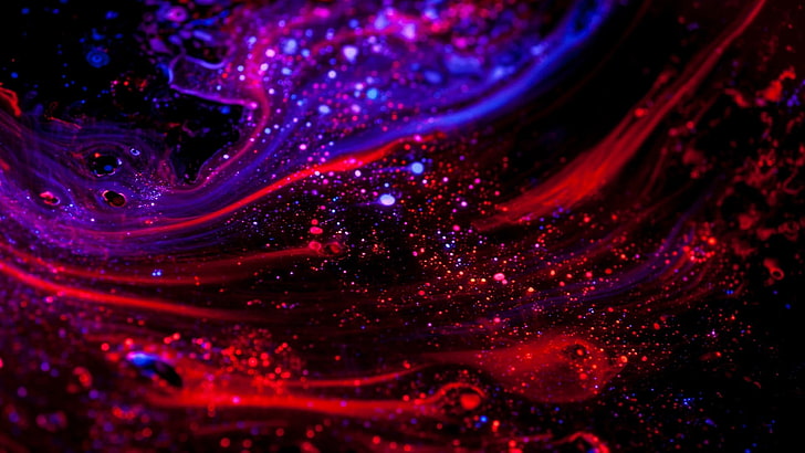 psychedelisch, bunt, rot, lila, abstrakt, HD-Hintergrundbild