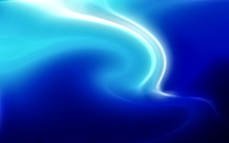 синие и бирюзовые волны иллюстрации, свет, линия, волнистые, дым, узор, HD обои