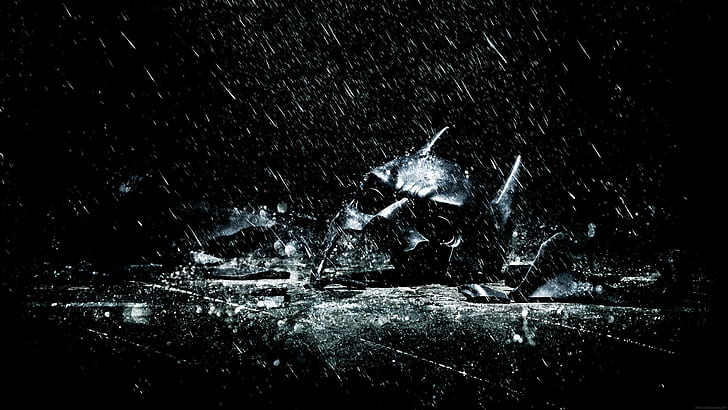 dark, shattered, mask, The Dark Knight Rises, HD wallpaper